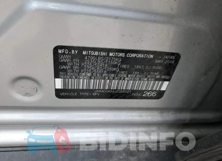 JA4AD2A30JZ055021 Photo# 14