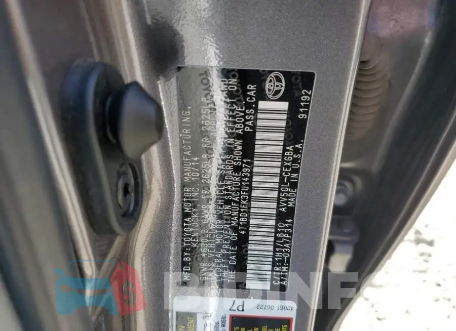4T1BD1FK3FU143971 Photo# 13