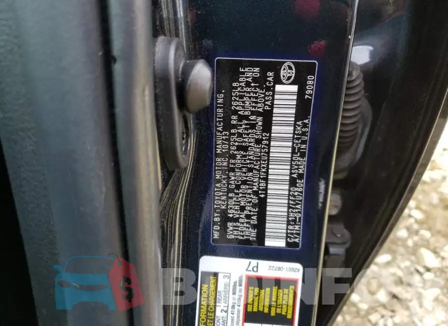 4T1BF1FKXEU757912 Photo# 13