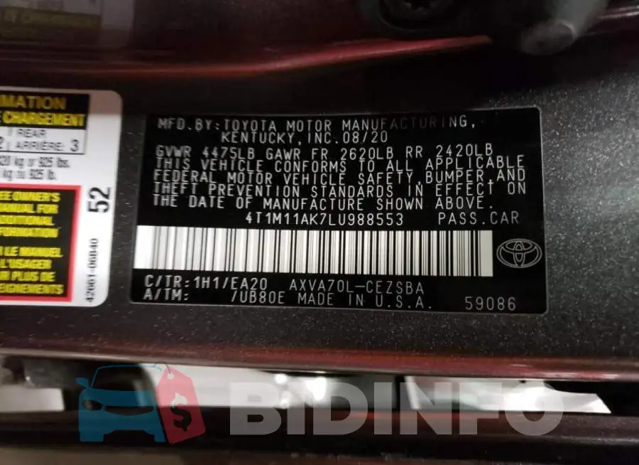 4T1M11AK7LU988553 Photo# 12