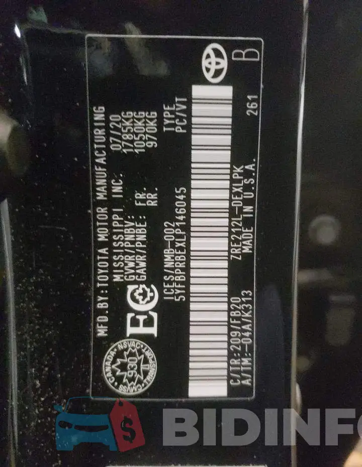 5YFBPRBEXLP146045 Photo# 12