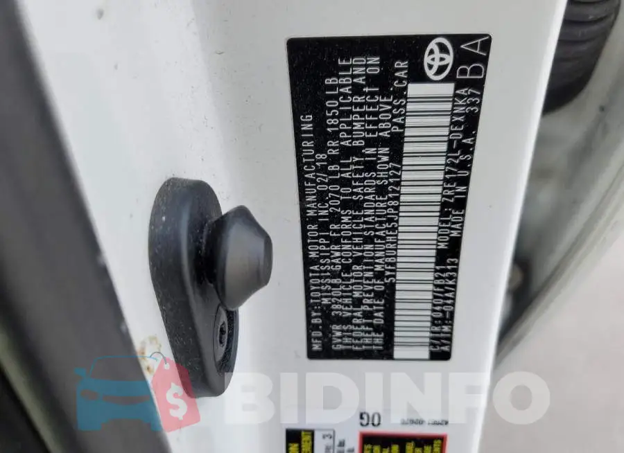 5YFBURHE5JP812127 Photo# 12