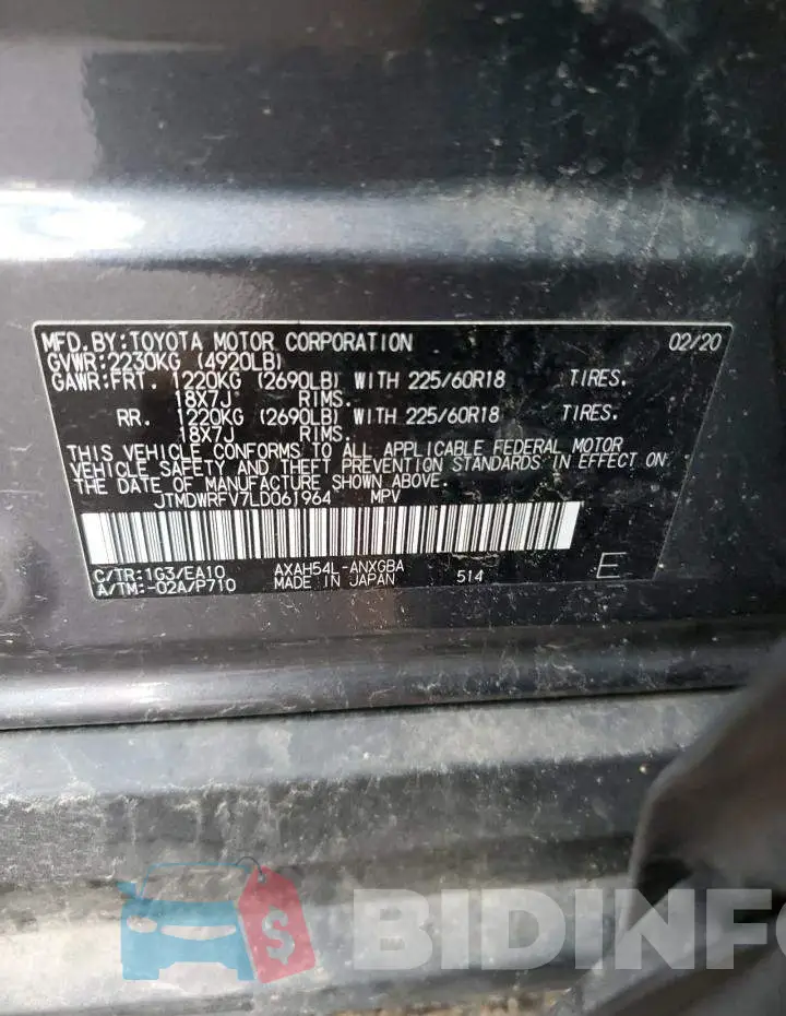 JTMDWRFV7LD061964 Photo# 12