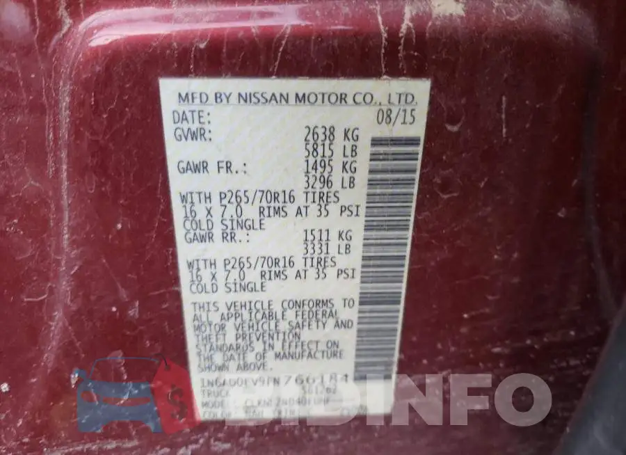 1N6AD0EV9FN766184 Photo# 12