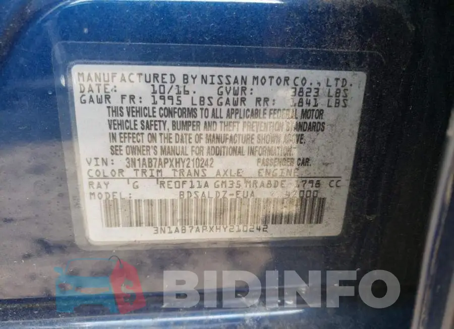 3N1AB7APXHY210242 Photo# 12