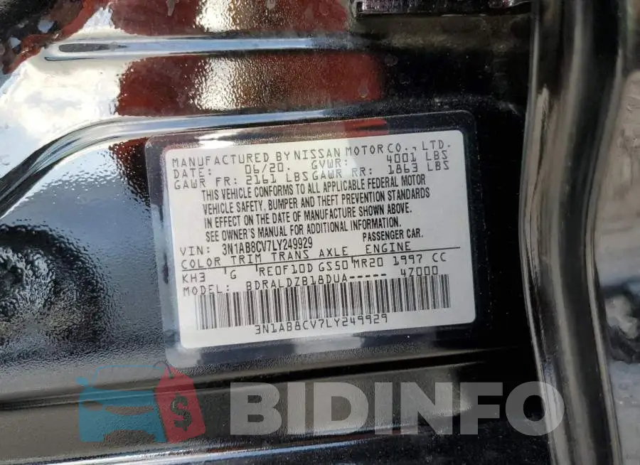 3N1AB8CV7LY249929 Photo# 12