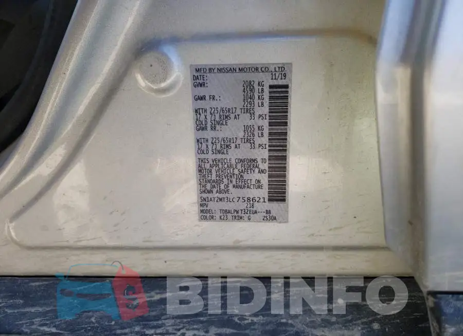 5N1AT2MT3LC758621 Photo# 12