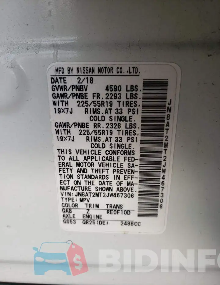 JN8AT2MT2JW467306 Photo# 13