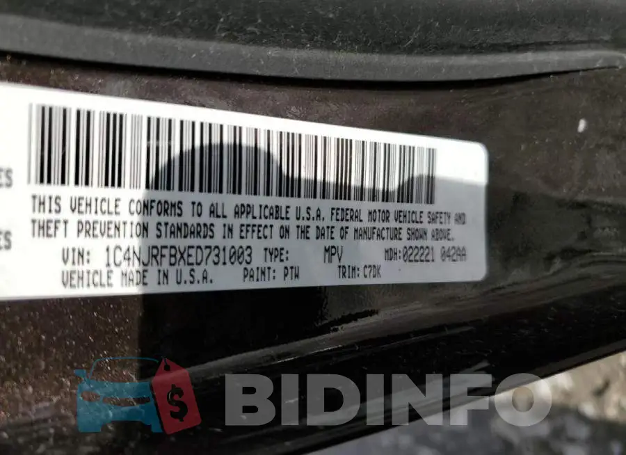 1C4NJRFBXED731003 Photo# 13