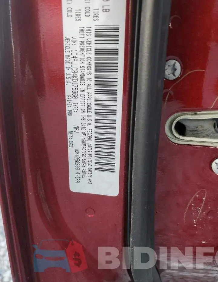 1C4PJLCB4KD175860 Photo# 10