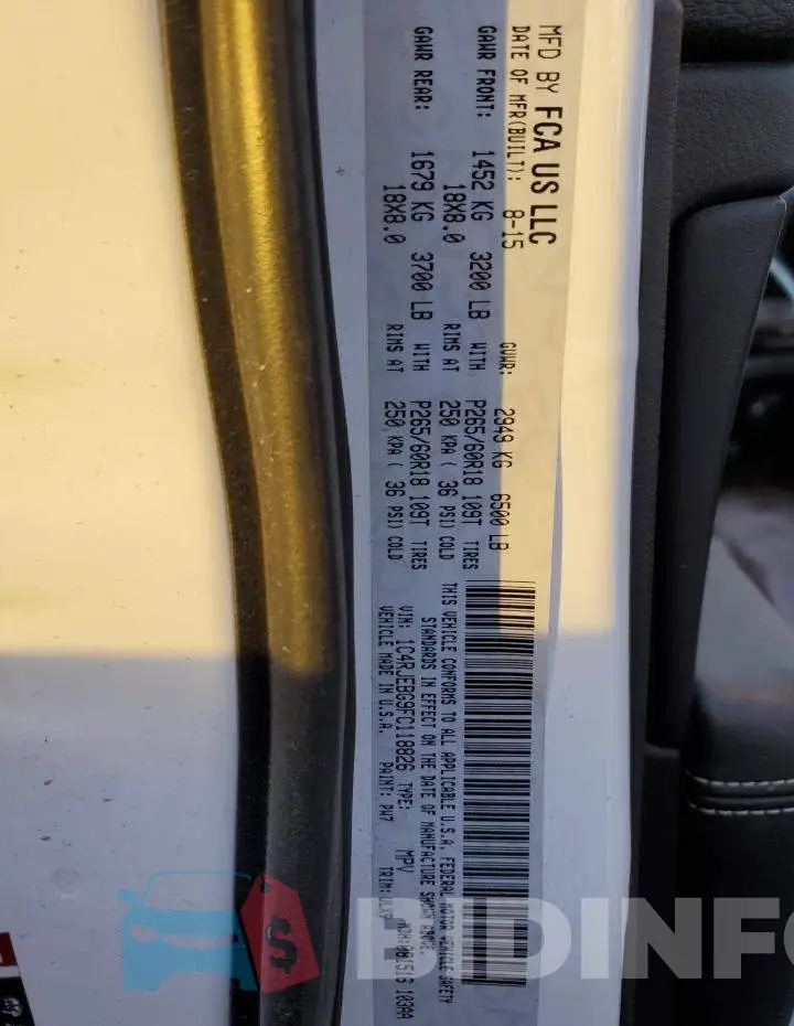 1C4RJEBG9FC118826 Photo# 10