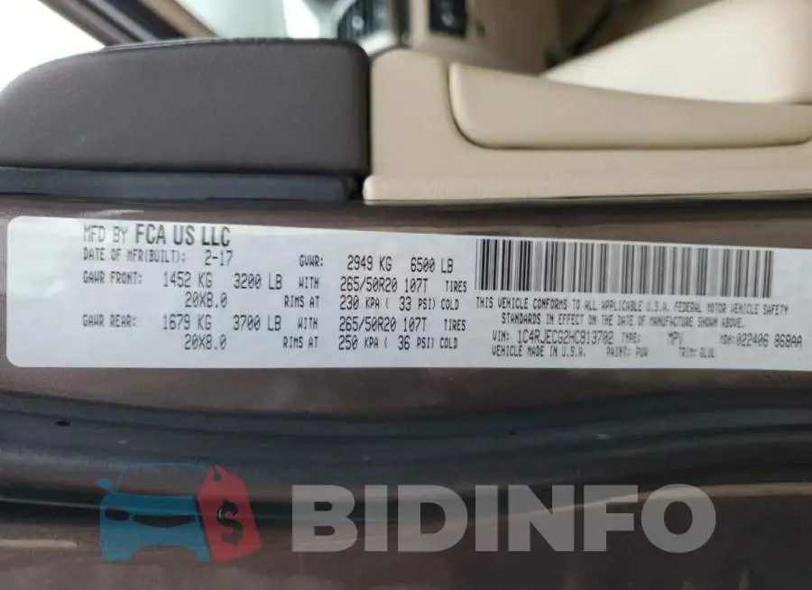 1C4RJECG2HC813702 Photo# 13