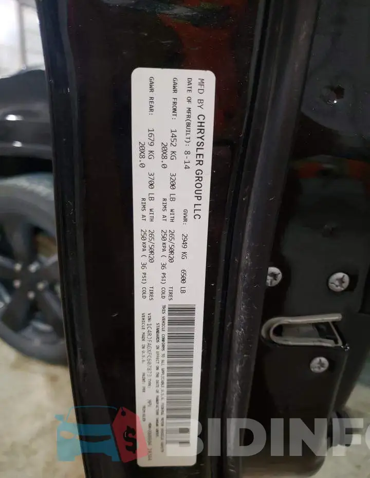 1C4RJFAGXFC607873 Photo# 13