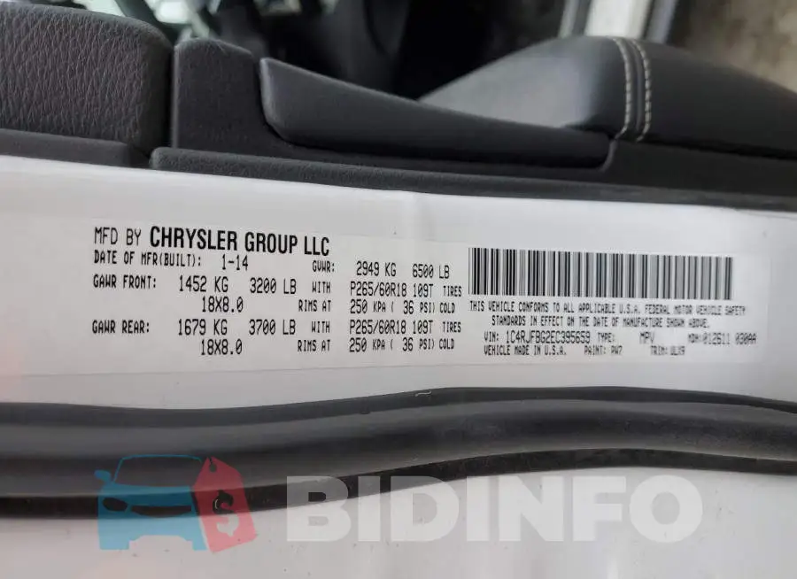 1C4RJFBG2EC395659 Photo# 12