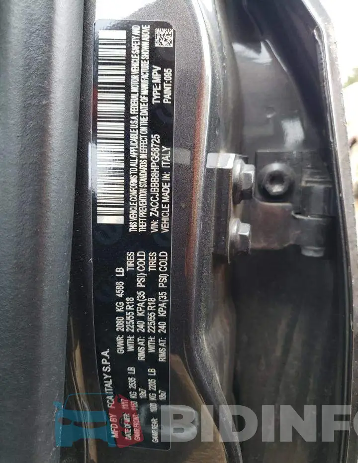 ZACCJBBB8HPG58725 Photo# 12