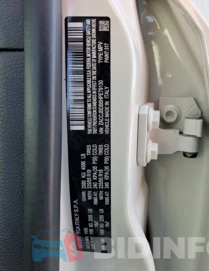 ZACCJBDB6HPE79130 Photo# 13