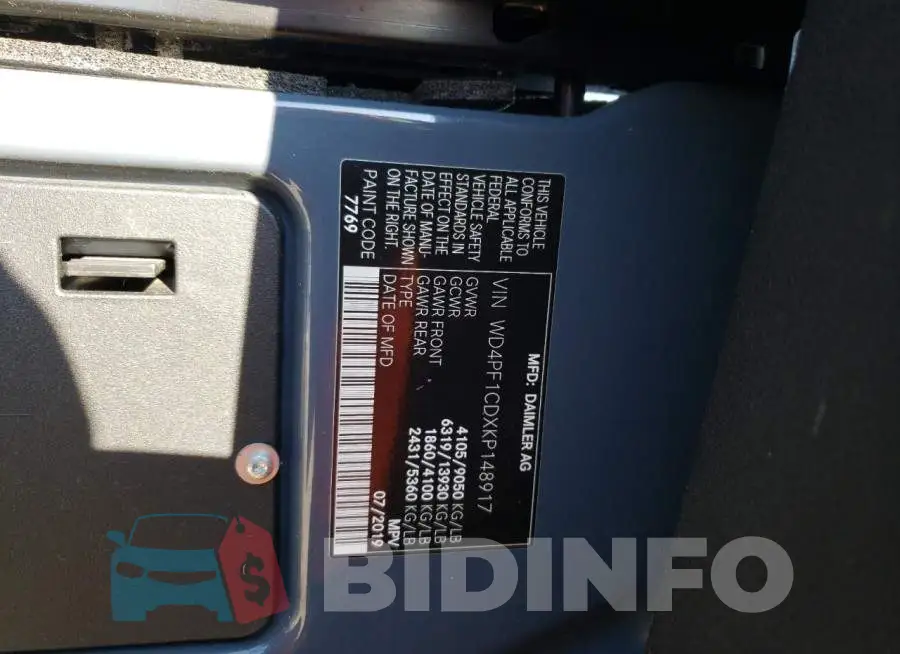 WD4PF1CDXKP148917 Photo# 13