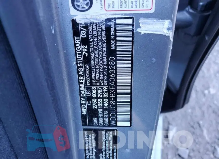 WDDUG8FBXEA063280 Photo# 12