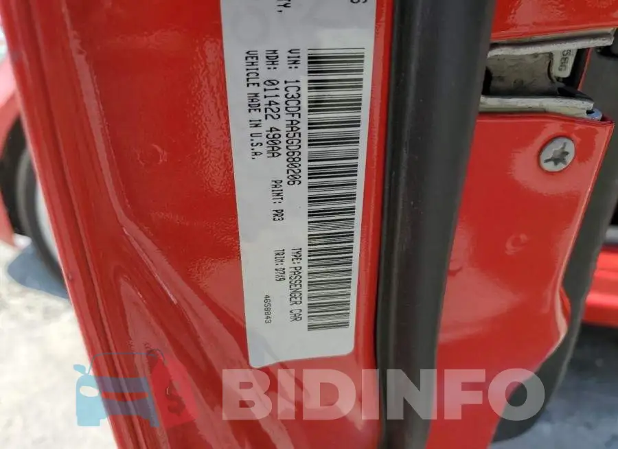 1C3CDFAA5GD680206 Photo# 10