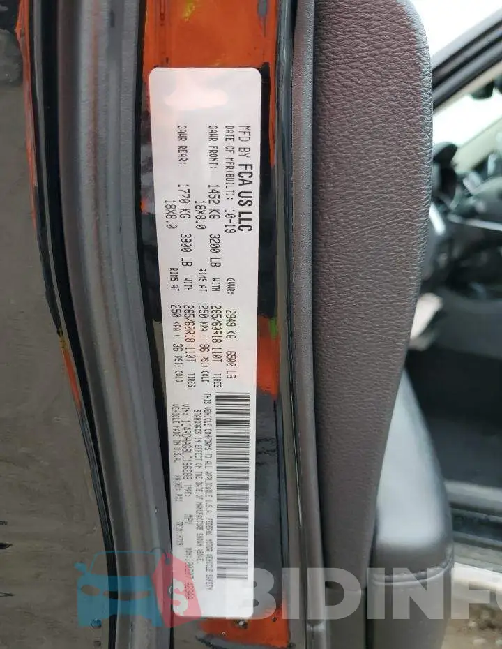 1C4RDHAG8LC166288 Photo# 14