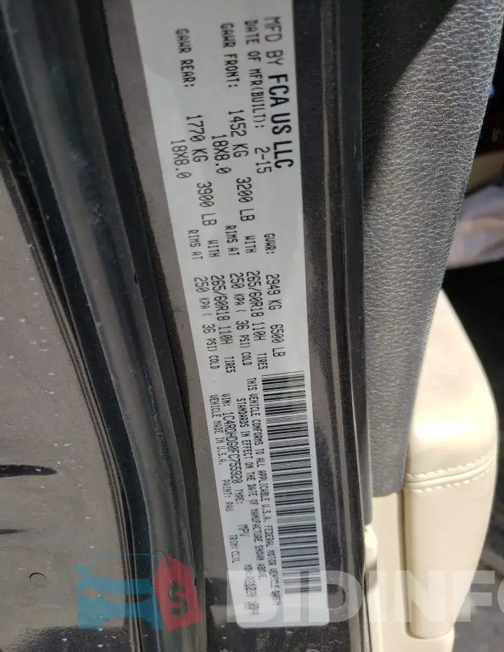 1C4RDHDG0FC755920 Photo# 10