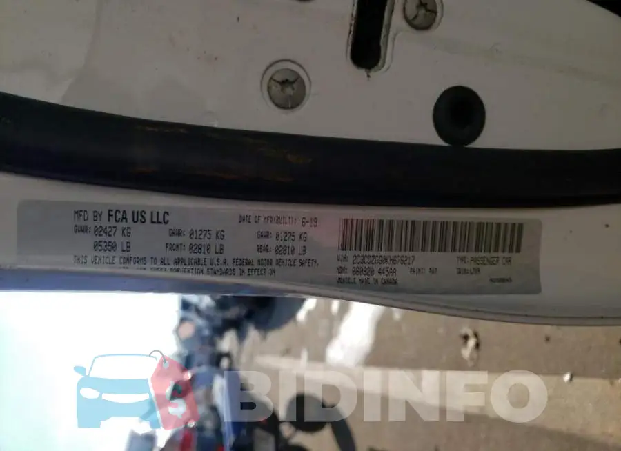 2C3CDZGG0KH676217 Photo# 12