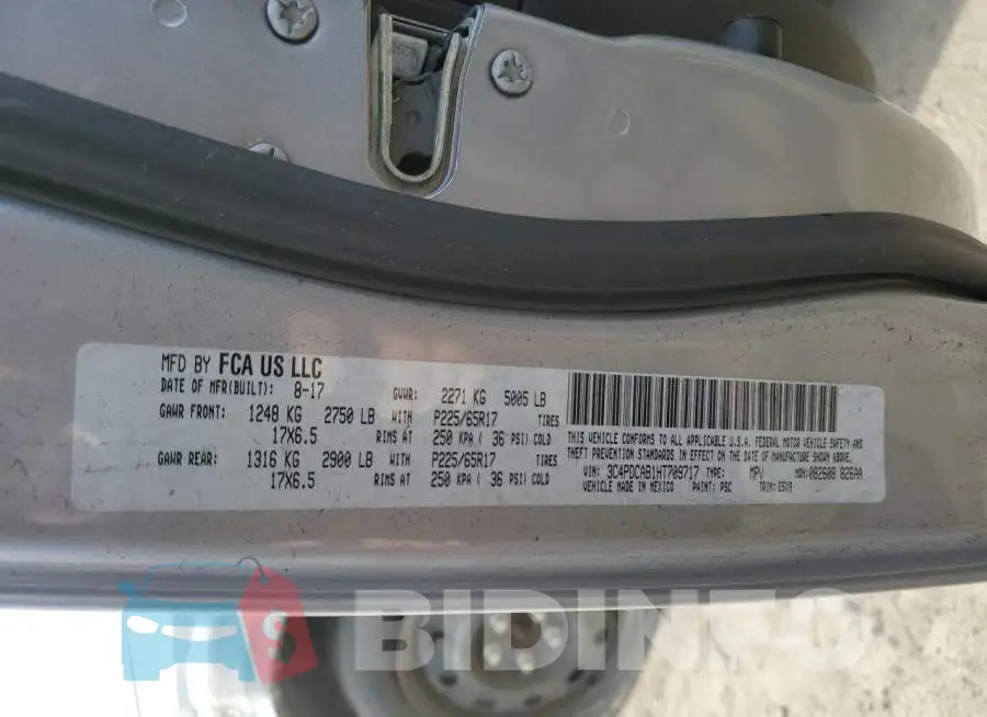 3C4PDCAB1HT709717 Photo# 12