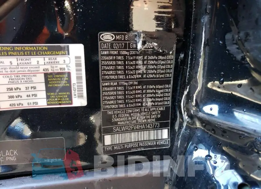SALWR2FV4HA143773 Photo# 13