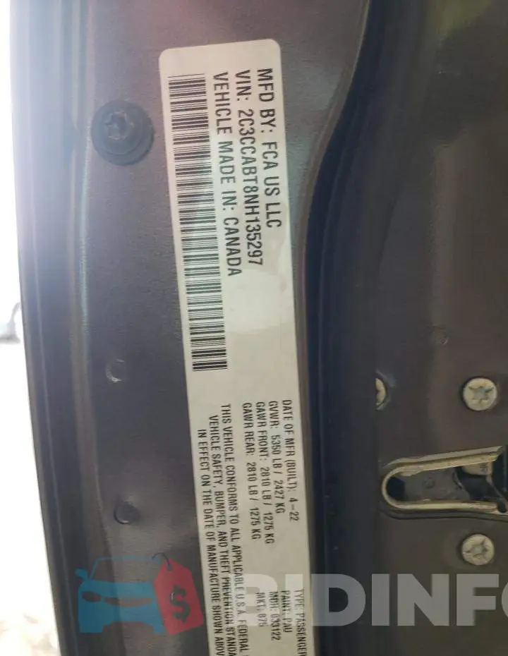 2C3CCABT8NH135297 Photo# 13