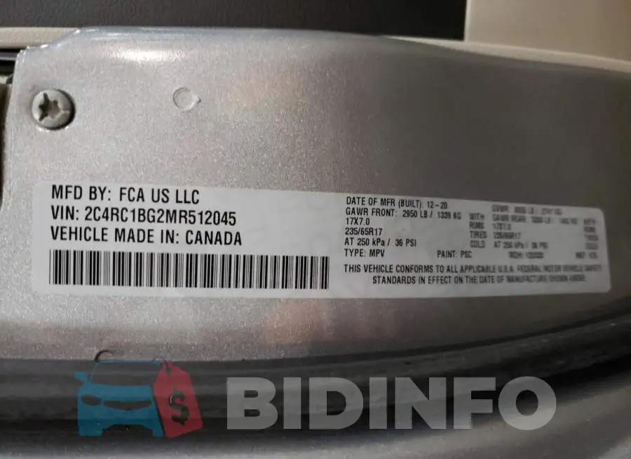 2C4RC1BG2MR512045 Photo# 13