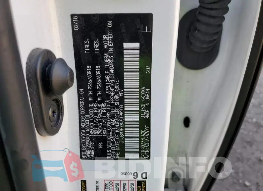 JTJBM7FX8J5198208 Photo# 13