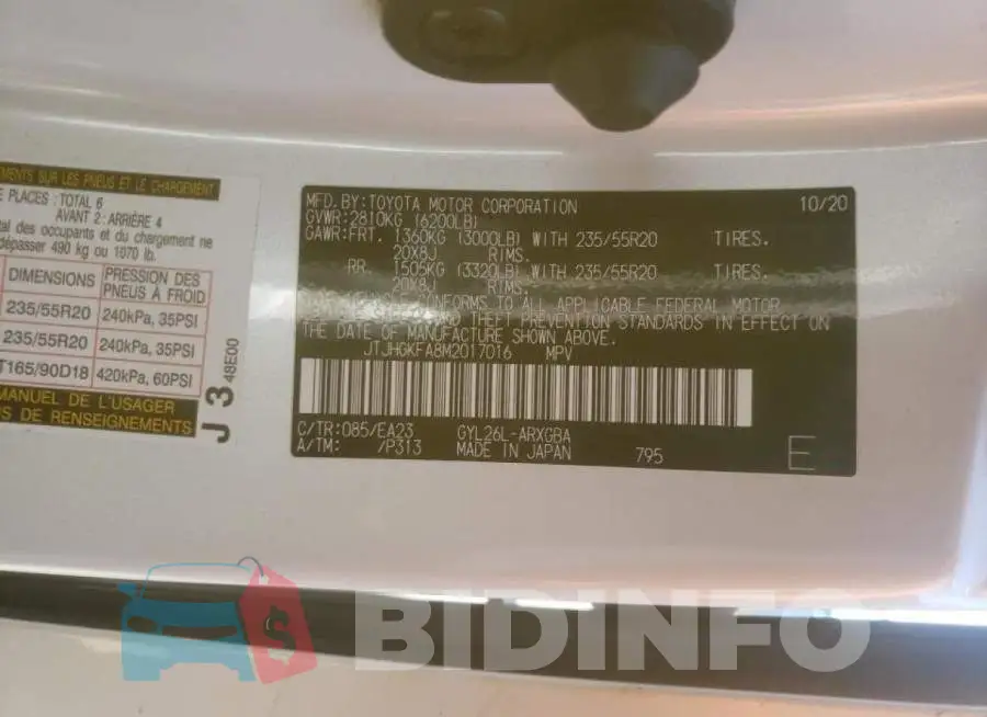 JTJHGKFA8M2017016 Photo# 10