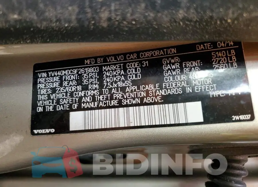 YV440MDC9F2619803 Photo# 12