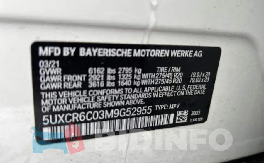 5UXCR6C03M9G52955 Photo# 10