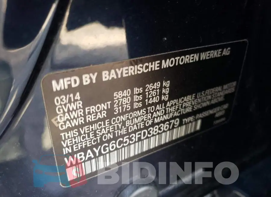 WBAYG6C53FD383679 Photo# 13