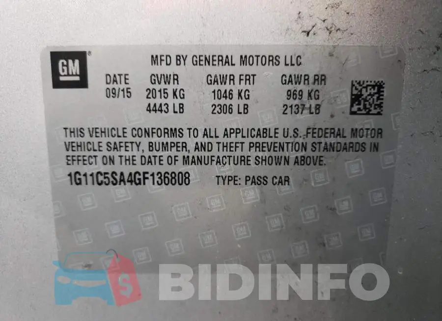 1G11C5SA4GF136808 Photo# 12
