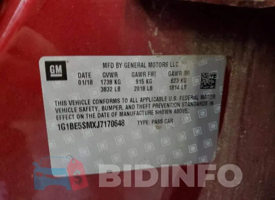 1G1BE5SMXJ7170648 Photo# 12