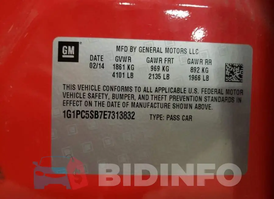1G1PC5SB7E7313832 Photo# 13