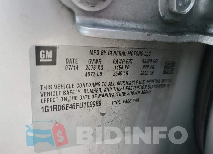1G1RD6E46FU109969 Photo# 12