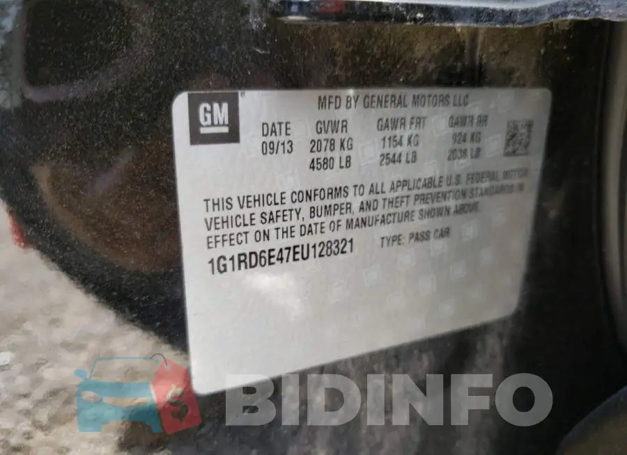 1G1RD6E47EU128321 Photo# 12
