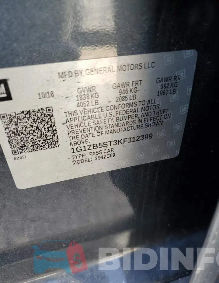 1G1ZB5ST3KF112399 Photo# 13