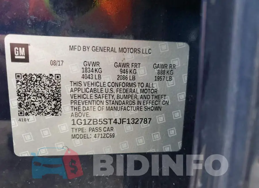 1G1ZB5ST4JF132787 Photo# 12