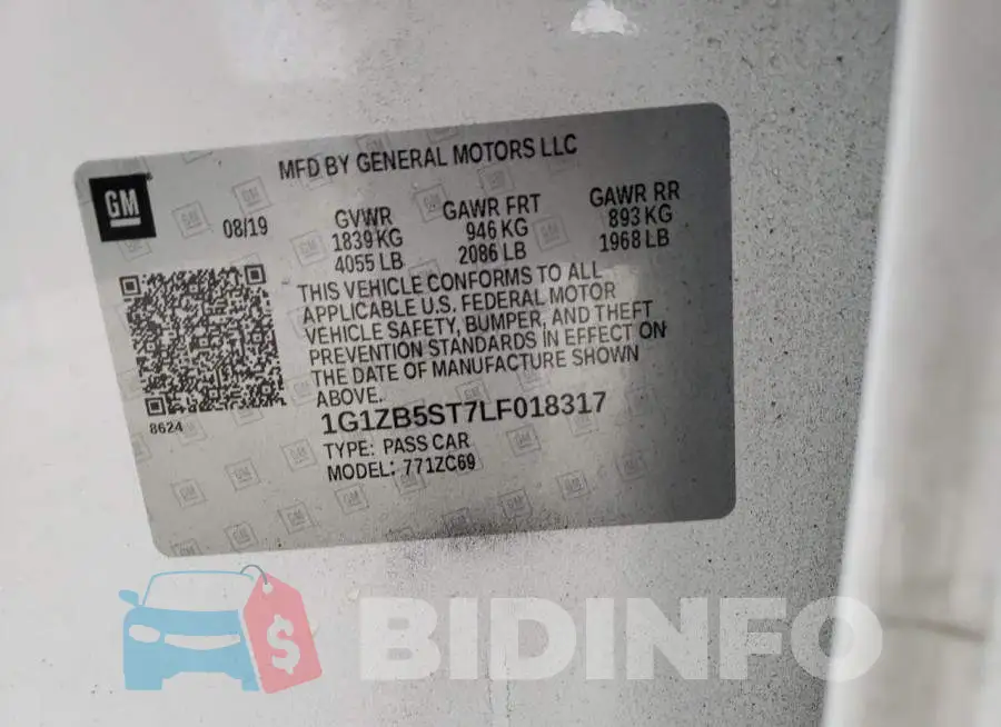 1G1ZB5ST7LF018317 Photo# 12