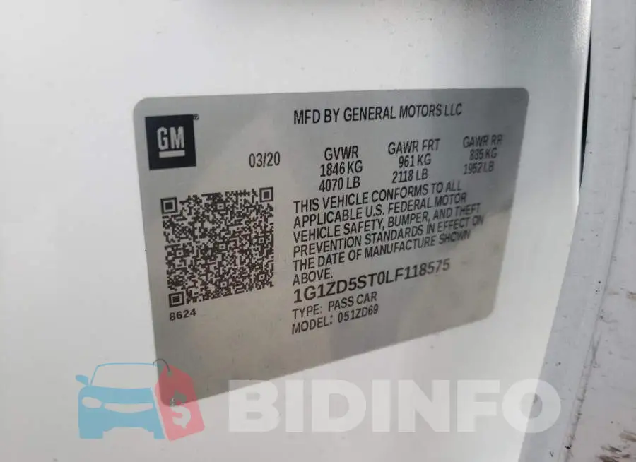 1G1ZD5ST0LF118575 Photo# 12
