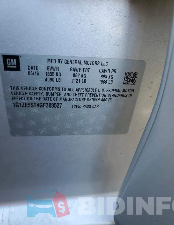 1G1ZE5ST4GF308527 Photo# 12