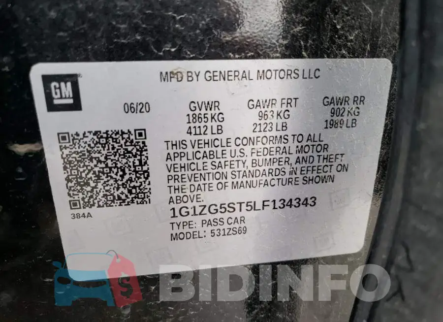 1G1ZG5ST5LF134343 Photo# 12