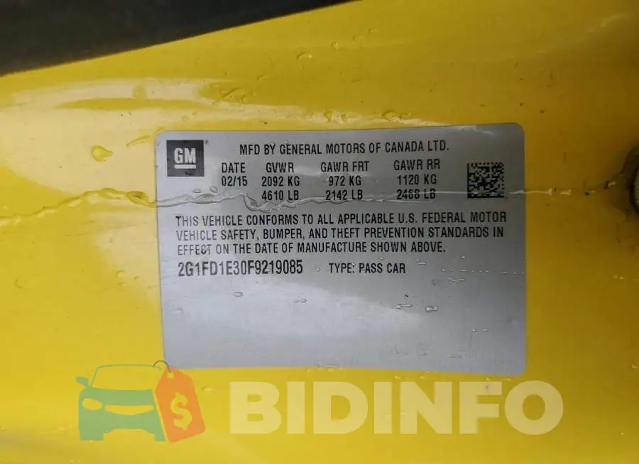 2G1FD1E30F9219085 Photo# 13
