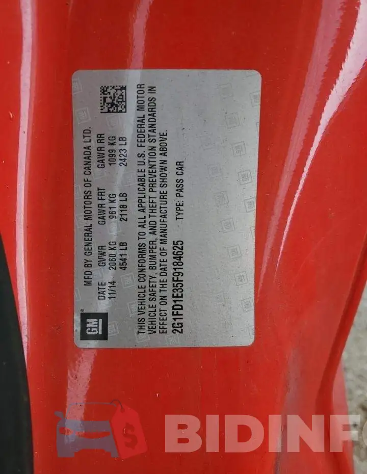 2G1FD1E35F9184625 Photo# 12