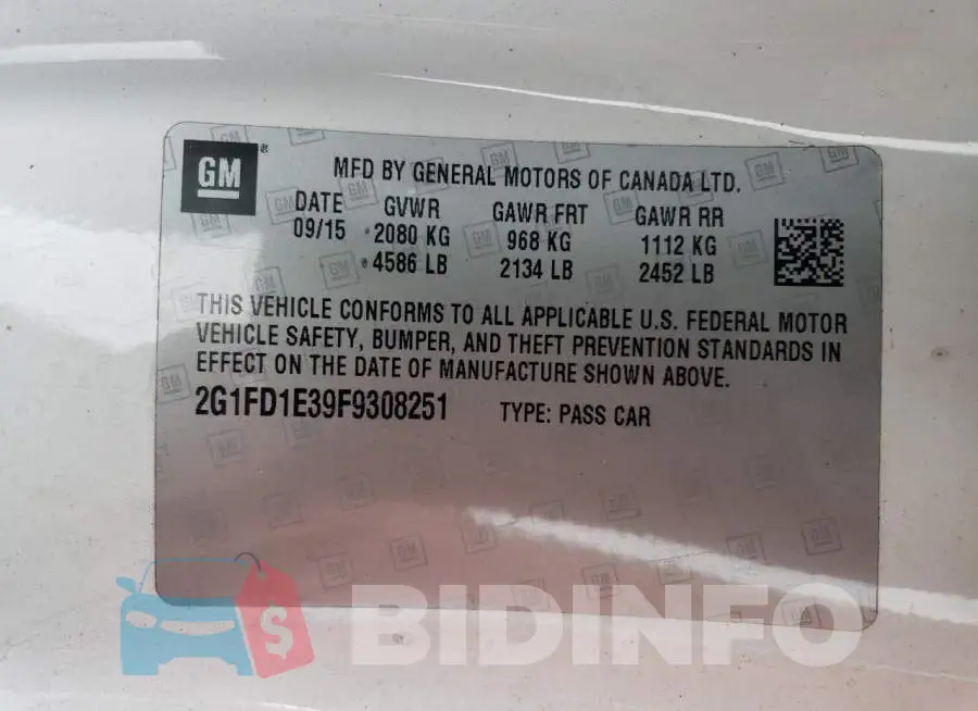 2G1FD1E39F9308251 Photo# 12