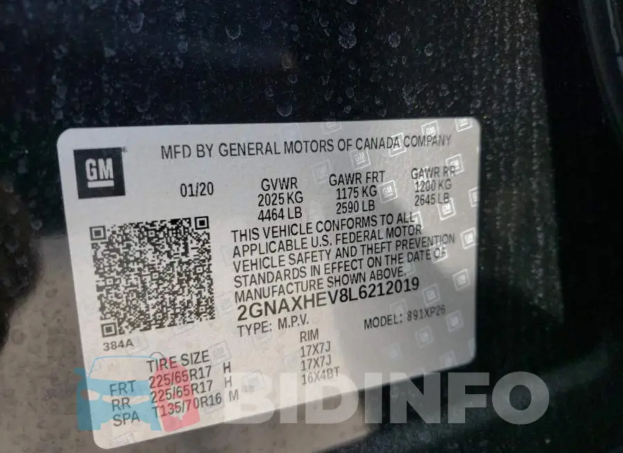 2GNAXHEV8L6212019 Photo# 10